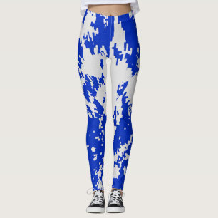 Leggings Planche de pattes bleues