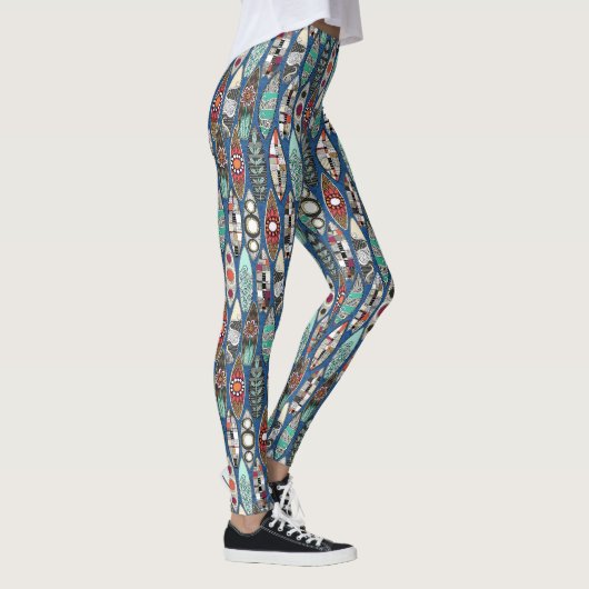Leggings planches de surf bleu (Droite)