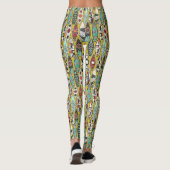Leggings planches de surf chartreuse (Dos)