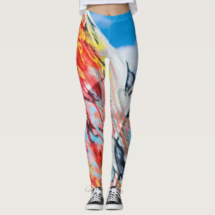 Leggings planète graffiti