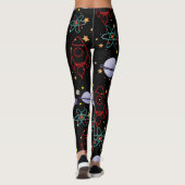 Leggings Planètes, étoiles et Rocket Ships (Dos)