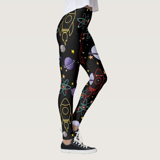 Leggings Planètes, étoiles et Rocket Ships (Droite)