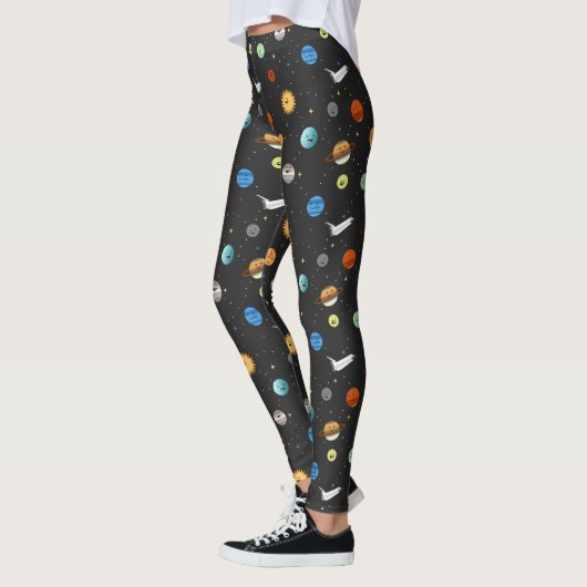 Leggings Planètes heureuses dans l'espace (Gauche)
