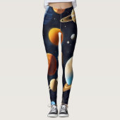 Leggings Planètes spatiales 2 (Devant)