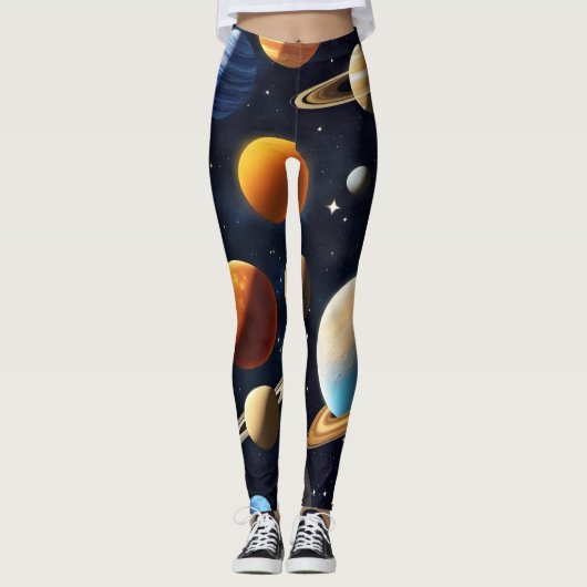 Leggings Planètes spatiales 2 (Devant)
