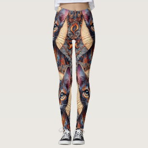 Leggings Planificateur félin de fantasy orné mythique royal