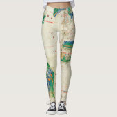 Leggings Planisphere 1502 de Cantino (Devant)