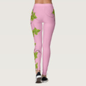 Leggings Planta de uvas racimo de hojas verdes (Dos)