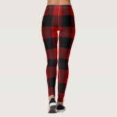 Leggings Plantation moderne de buffles rouges et noirs de N (Dos)