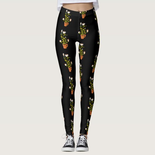 Leggings Plante café (Devant)