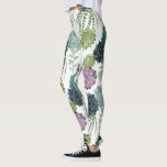 Leggings Plante Happiness Collection Motif Succulent<br><div class="desc">Profitez de ce motif succulent et créatif sur un produit ou une pièce murale pour mettre en valeur et ajouter au monde qui vous entoure. Artiste : Grace Popp</div>