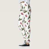 Leggings Plante Holly Commun Et Motif Red Bows (Gauche)