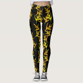 Leggings Plante jaune (Devant)
