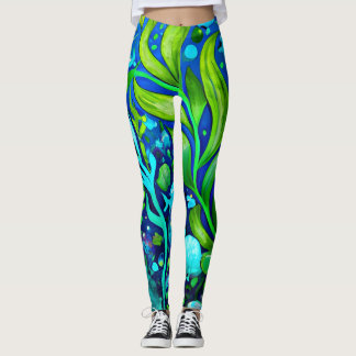 Leggings Plante marin sous-marin motif