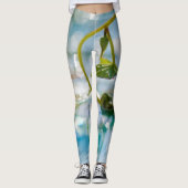 Leggings Plantes Abstraits (Devant)