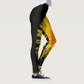 Leggings Plantes sur le pissenlit jaune de pantalon (Droite)