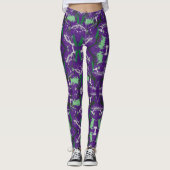 Leggings Plaque de peinture Abstraite (Devant)
