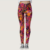 Leggings plaque de peinture Abstraite (Devant)