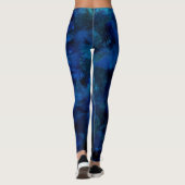Leggings Plaque de peinture bleue #3 (Dos)
