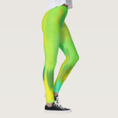 Leggings Plaque de peinture jaune citron (Droite)