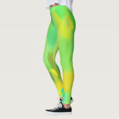 Leggings Plaque de peinture jaune citron (Gauche)