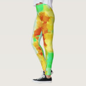 Leggings Plaque de peinture jaune citron (Gauche)