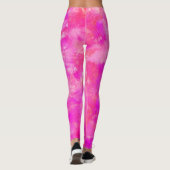 Leggings Plaque de peinture rose chaud (Dos)