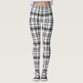 Leggings Plaqué noir et blanc classique (Devant)