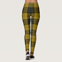 Plaque noire jaune tartan MacLeod