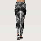 Leggings plaqués à la crème noire (Dos)