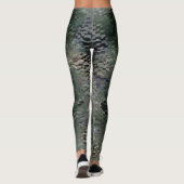 Leggings Plaques écaillées montrant flottant sur fond sombr (Dos)