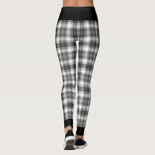 Leggings plaqués noir et blanc (Dos)