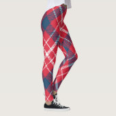 Leggings plaqués Tartan rouge - Pantalon À damiers (Droite)