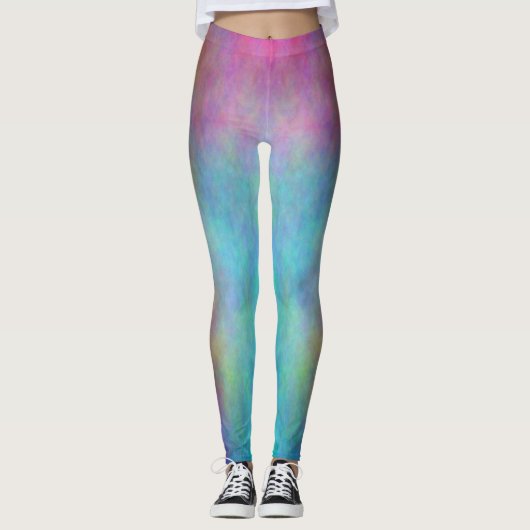 Leggings Plasma d'arc-en-ciel 3 guêtres (Devant)