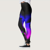 Leggings Plasma Glitch Noir (Gauche)