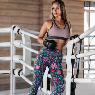 Leggings Plat Ditzy Floral Motif Légendes