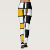 Leggings Plat noir jaune (Dos)