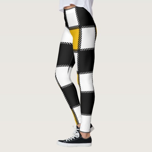 Leggings Plat noir jaune (Gauche)