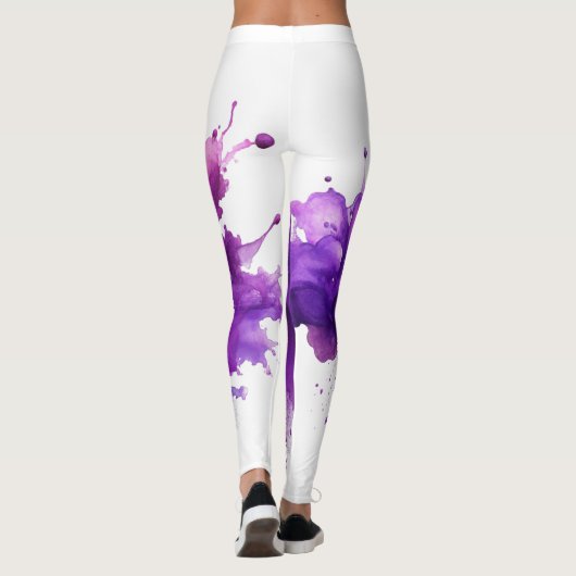 Leggings Plat pourpre (Dos)