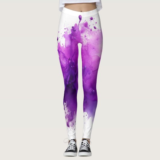 Leggings Plat pourpre (Devant)