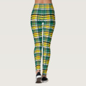 Leggings Plat Turquoise Jaune Et Noir (Dos)