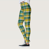 Leggings Plat Turquoise Jaune Et Noir (Gauche)