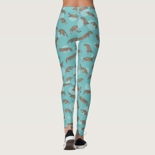 Leggings Plate-forme de dessin natation (Dos)