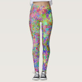 Leggings Plate-formes multicouleurs amusantes (Devant)