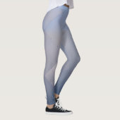 Leggings Plats en aluminium métalliques frais gris au bleu (Droite)