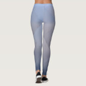 Leggings Plats en aluminium métalliques frais gris au bleu (Dos)