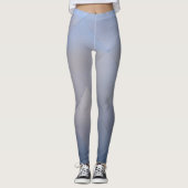 Leggings Plats en aluminium métalliques frais gris au bleu (Devant)