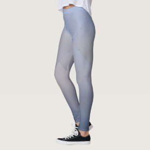 Leggings Plats en aluminium métalliques frais gris au bleu