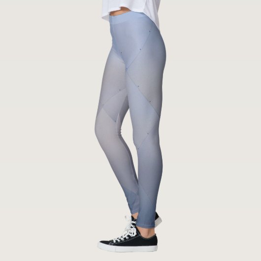 Leggings Plats en aluminium métalliques frais gris au bleu (Gauche)