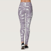 Leggings Plein graphique Mandala couleur tendance pour Yoga (Dos)